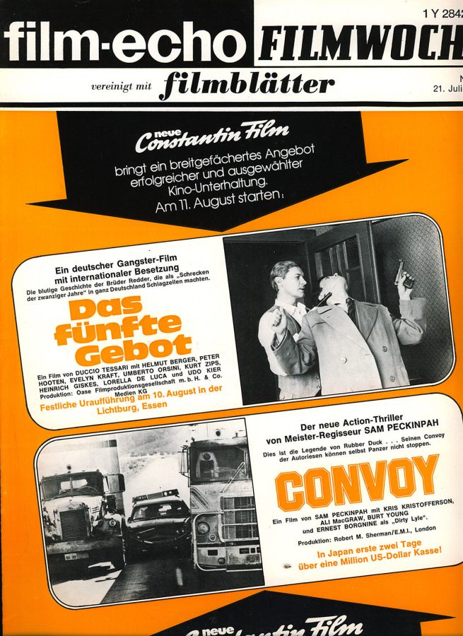 FILM-ECHO FILMWOCHE magazine side cover Issue 39 21 July 1978