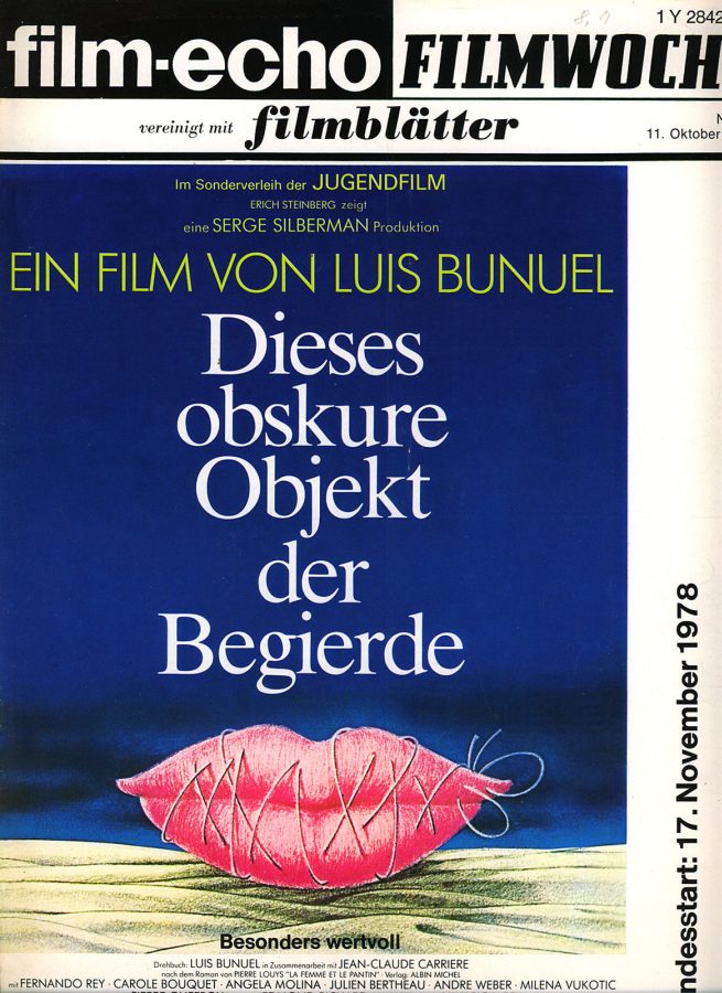FILM-ECHO FILMWOCHE magazine side cover Issue 57 11 October 1978
