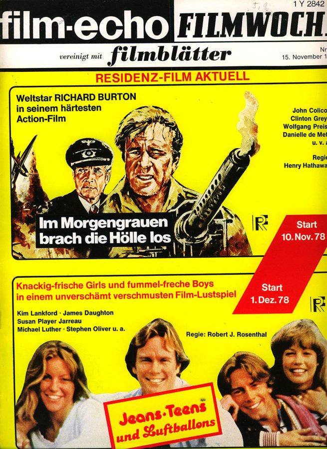 FILM-ECHO FILMWOCHE magazine side cover Issue 64 15 November 1978