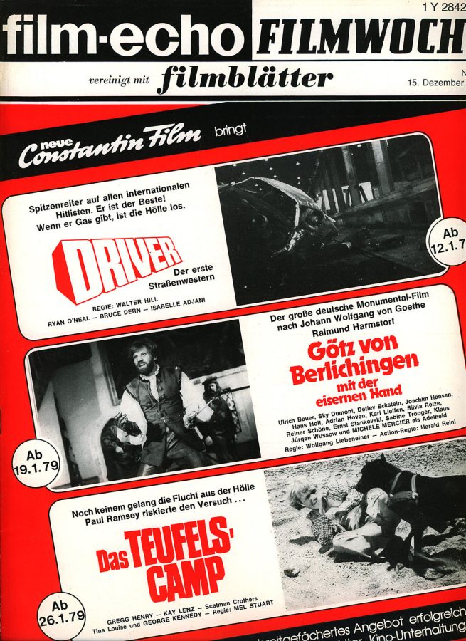 FILM-ECHO FILMWOCHE magazine side cover Issue 71 15 December 1978