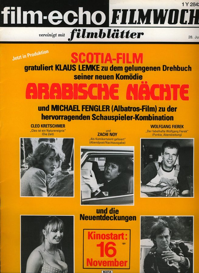 FILM-ECHO FILMWOCHE magazine side cover Issue 41 28 July 1979