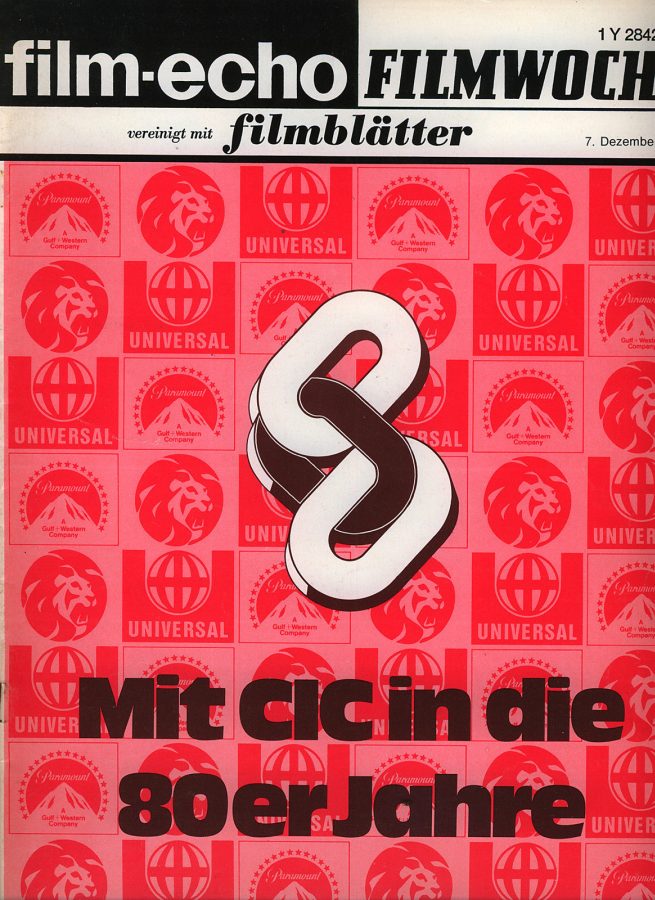 FILM-ECHO FILMWOCHE magazine side cover Issue 69 7 December 1979