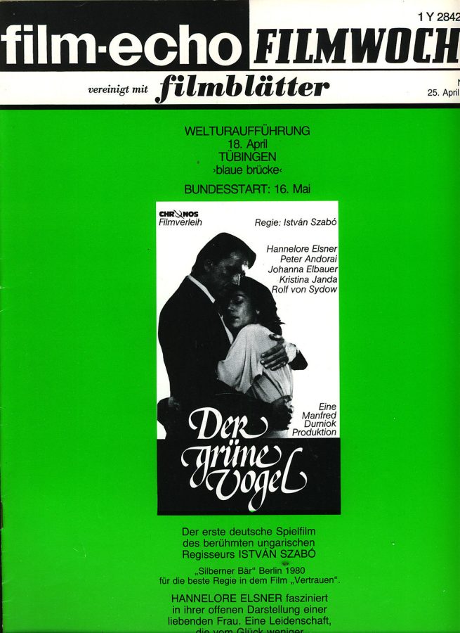 FILM-ECHO FILMWOCHE magazine side cover Issue 23 25 April 1980