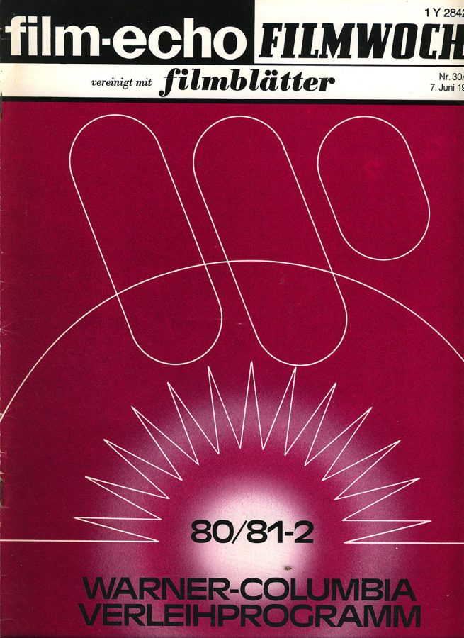 FILM-ECHO FILMWOCHE magazine side cover Issue 30/31 7 June 1980