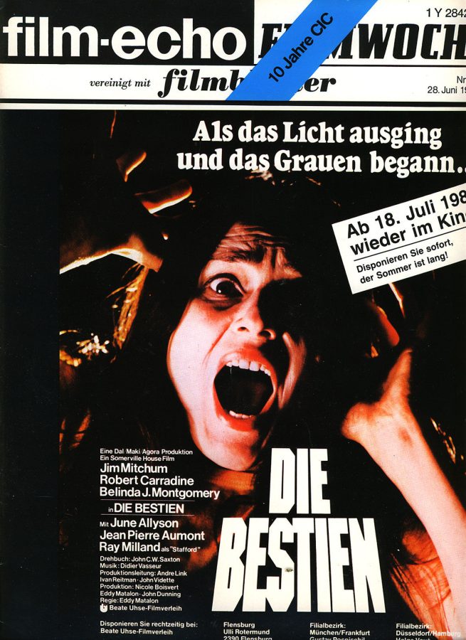 FILM-ECHO FILMWOCHE magazine side cover Issue 36 28 June 1980