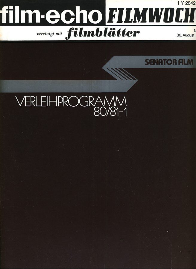 FILM-ECHO FILMWOCHE magazine side cover Issue 48 30 August 1980