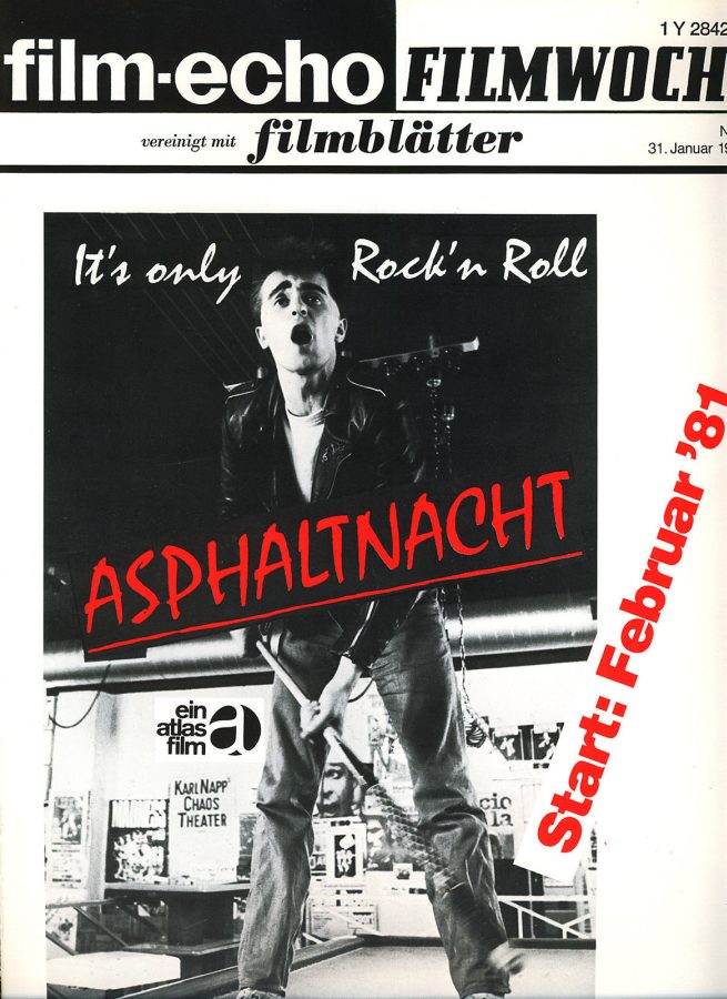 FILM-ECHO FILMWOCHE magazine side cover Issue 7 31 January 1981