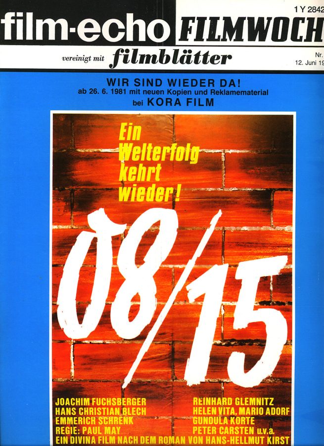 FILM-ECHO FILMWOCHE magazine side cover Issue 34 12 June 1981