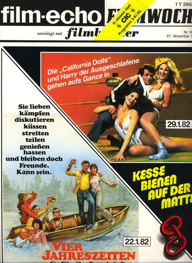 FILM-ECHO FILMWOCHE magazine side cover Issue 66/67 27 November 1981