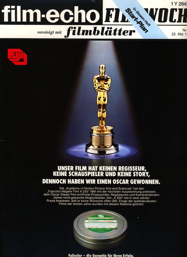 FILM-ECHO FILMWOCHE magazine side cover Issue 28 22 May 1982