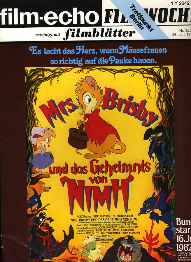 FILM-ECHO FILMWOCHE magazine side cover Issue 35/36 26 June 1982