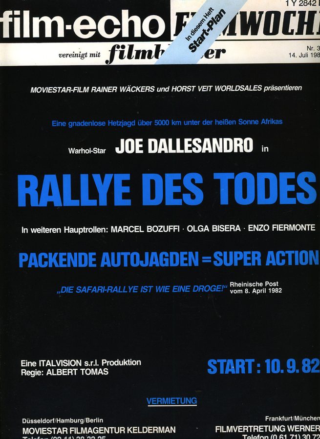 FILM-ECHO FILMWOCHE magazine side cover Issue 39 14 July 1982