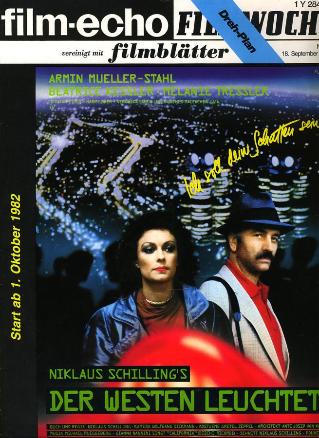 FILM-ECHO FILMWOCHE magazine side cover Issue 53 18 September 1982