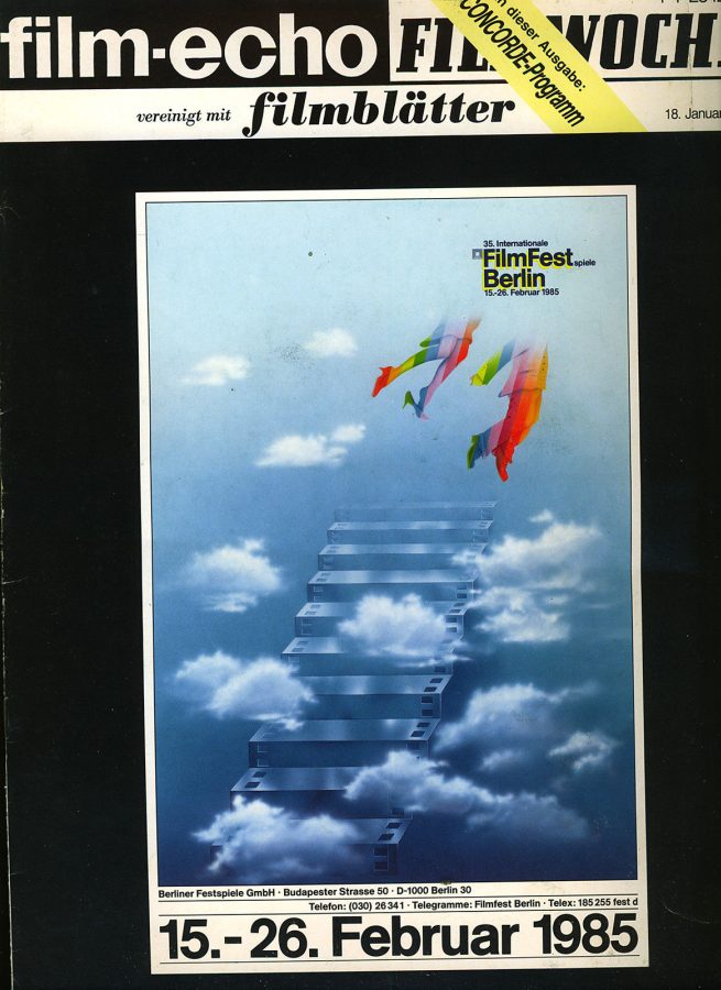 FILM-ECHO FILMWOCHE magazine side cover Issue 4 18 January 1985