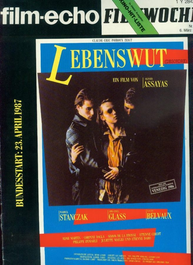 FILM-ECHO FILMWOCHE magazine side cover Issue 13 6 March 1987