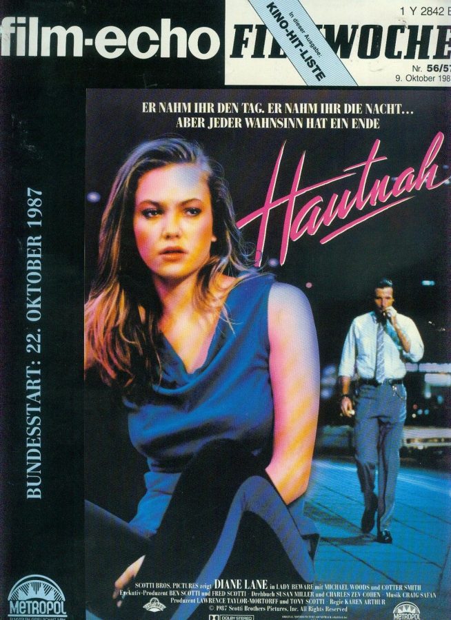 FILM-ECHO FILMWOCHE magazine side cover Issue 56/57 9 October 1987
