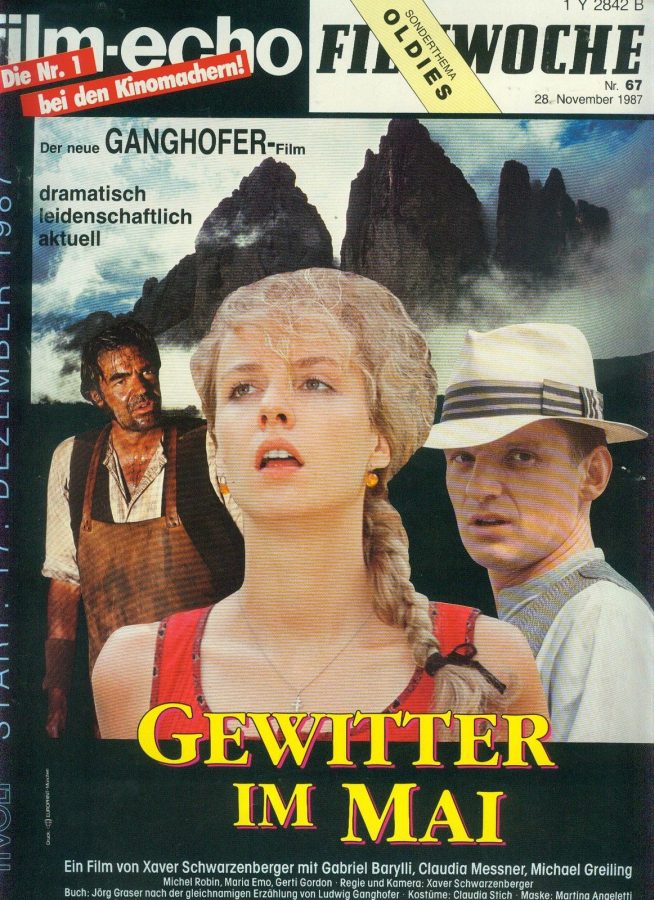 FILM-ECHO FILMWOCHE magazine side cover Issue 67 28 November 1987