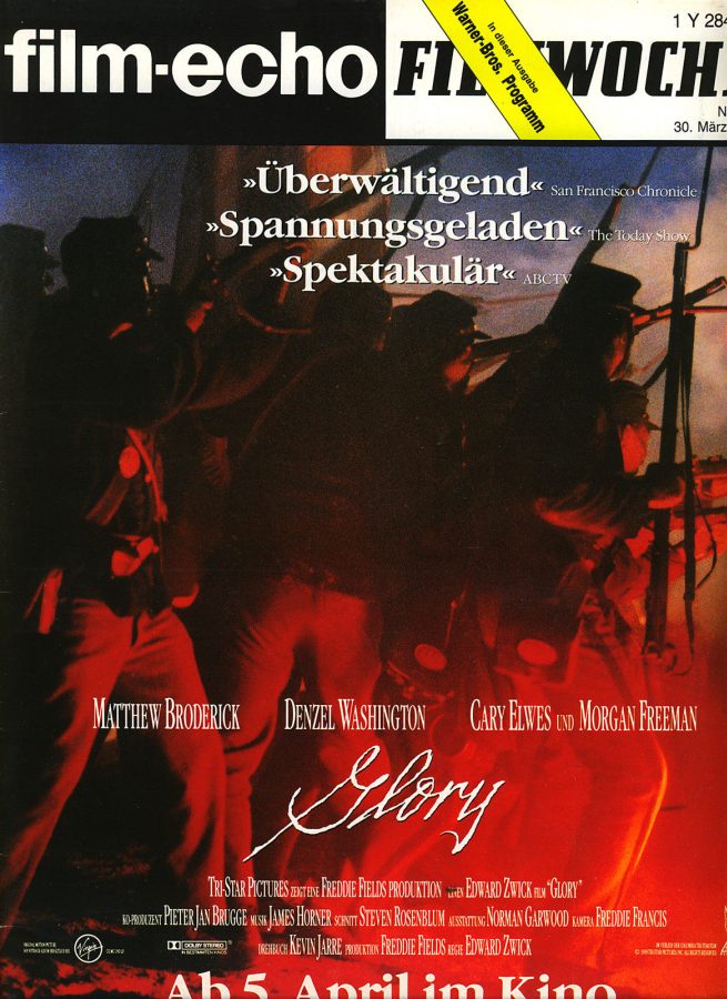FILM-ECHO FILMWOCHE magazine side cover Issue 13 30 March 1990