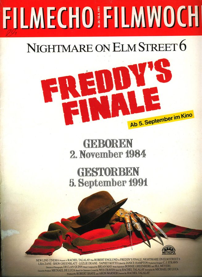 FILM-ECHO FILMWOCHE magazine side cover Issue 34 23 August 1991