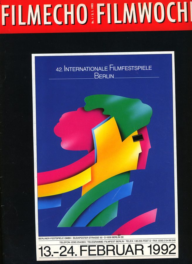 FILM-ECHO FILMWOCHE magazine side cover Issue 1 3 January 1992