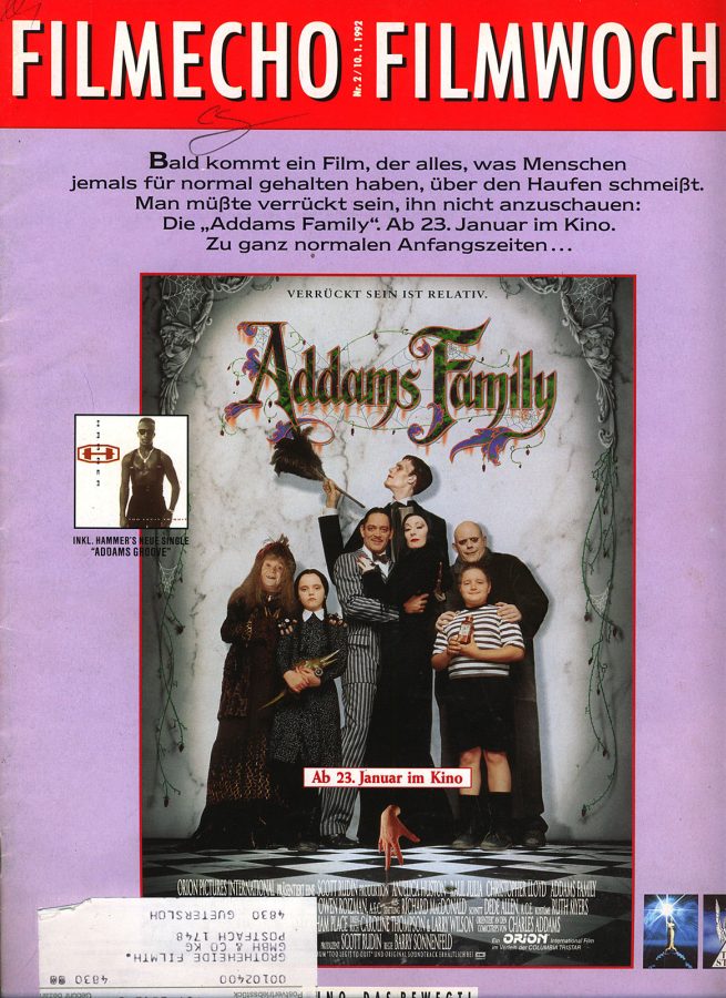 FILM-ECHO FILMWOCHE magazine side cover Issue 2 10 January 1992