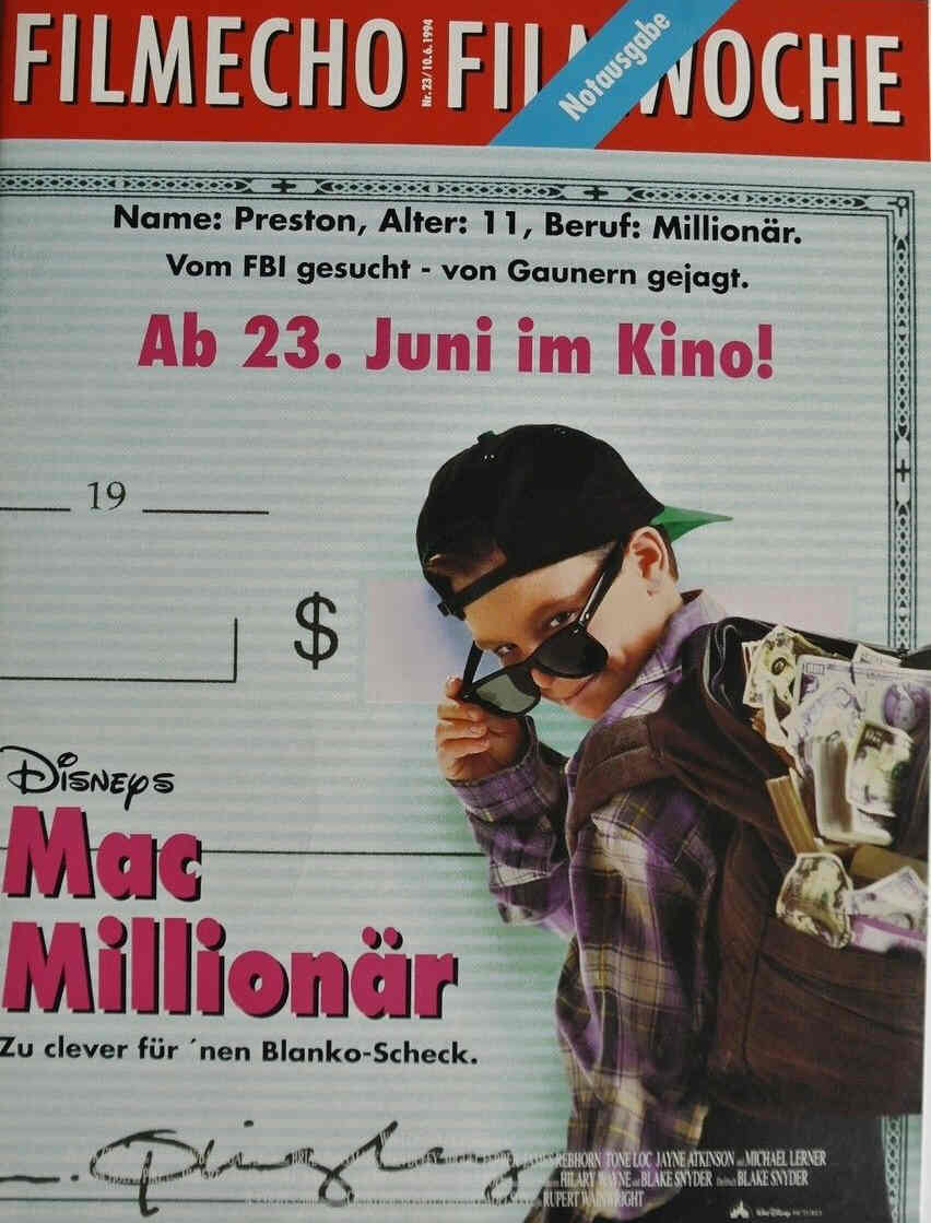 FILM-ECHO FILMWOCHE magazine side cover Issue 23 10 June 1994