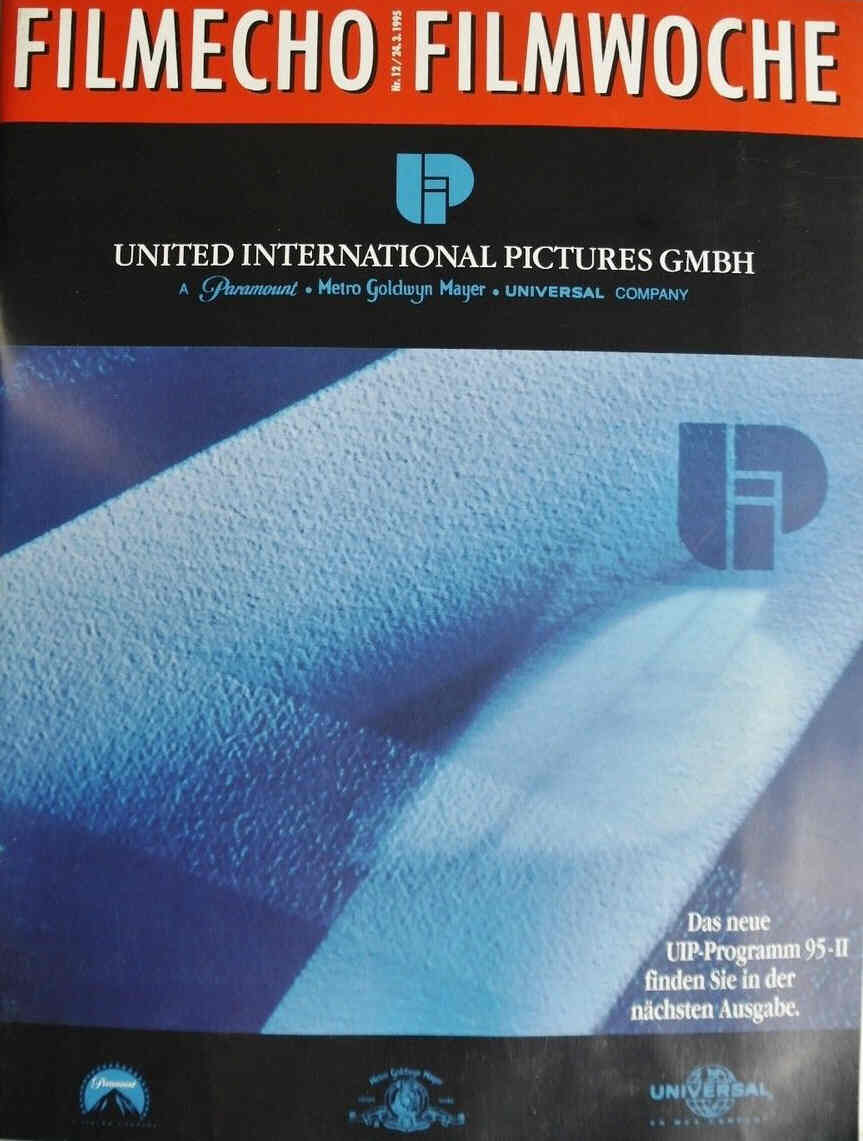 FILM-ECHO FILMWOCHE magazine side cover Issue 12 24 March 1995