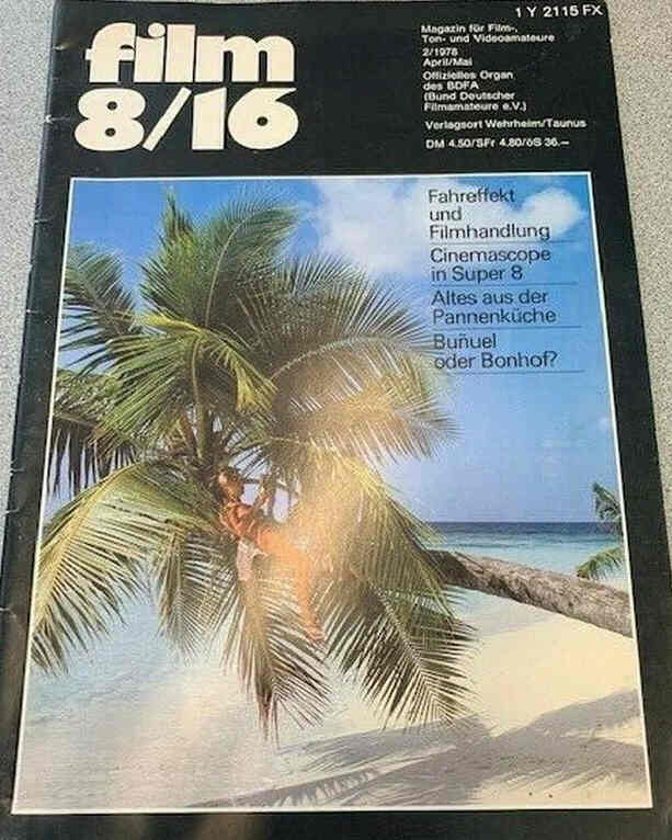 FILM 8/16 UND VIDEO magazine side cover  February 1978