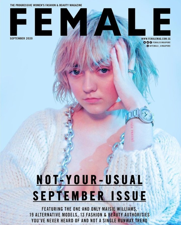 FEMALE magazine side cover September 2020
