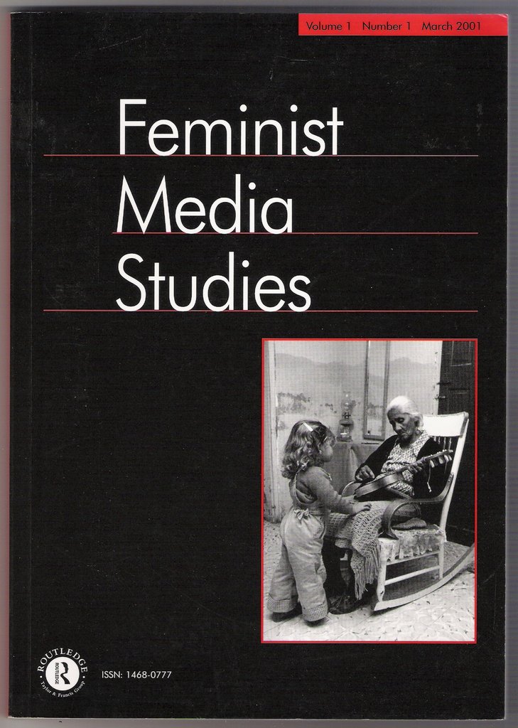 FEMINIST MEDIA STUDIES magazine side cover  Vol 1 No 1 March 2001