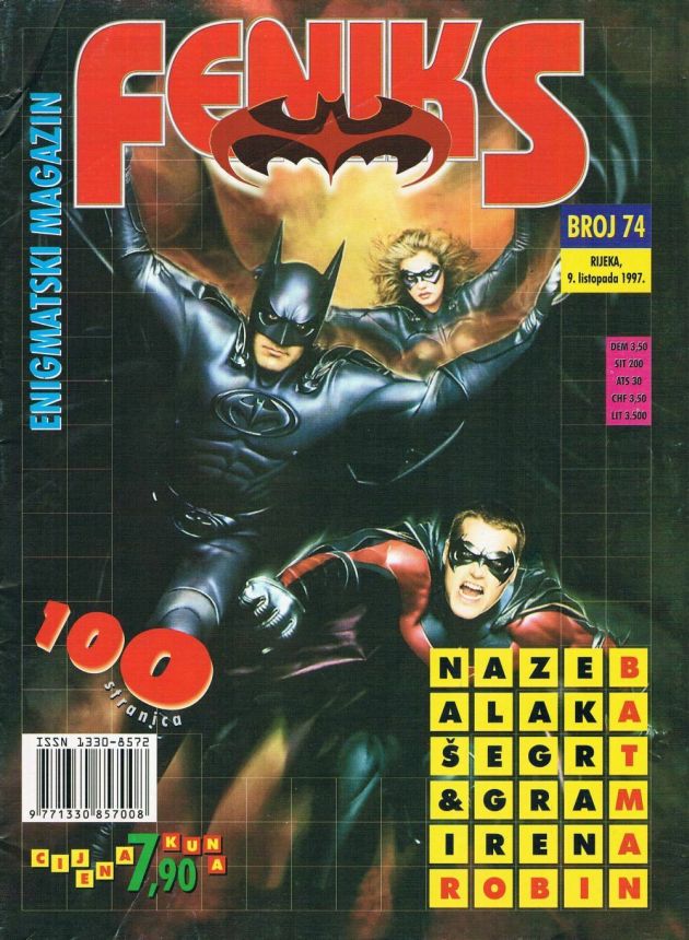 FENIKS magazine side cover Issue 74 9 October 1997