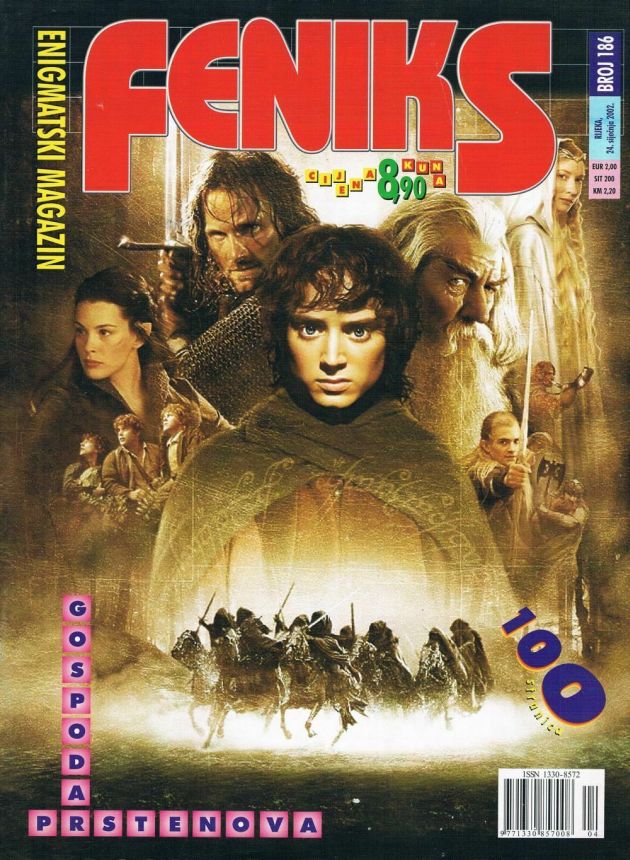 FENIKS magazine side cover Issue 186 24 January 2002