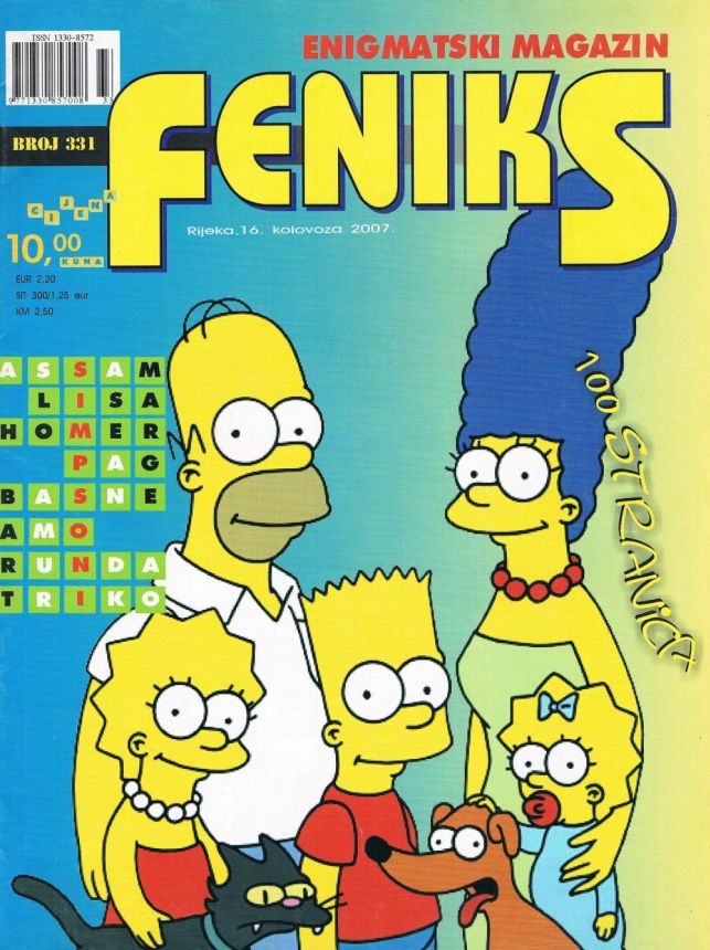 FENIKS magazine side cover Issue 331 16 August 2007