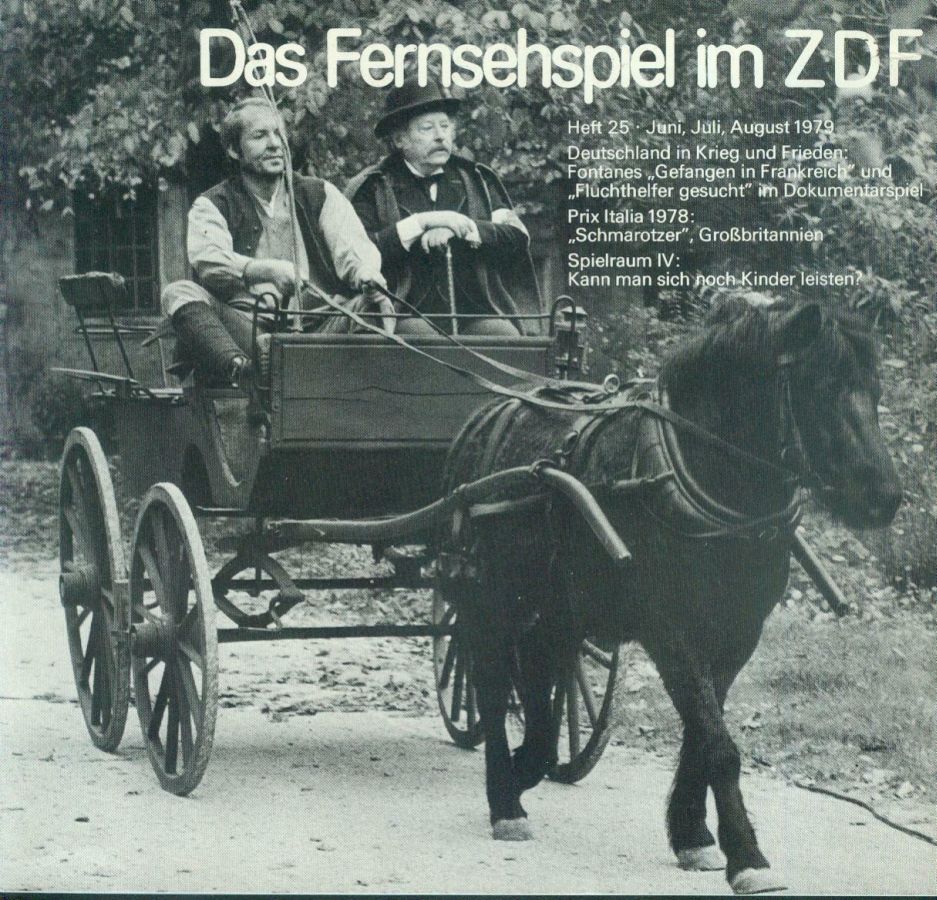 DAS FERNSEHSPIEL IM ZDF magazine side cover Issue 25  June/August 1979