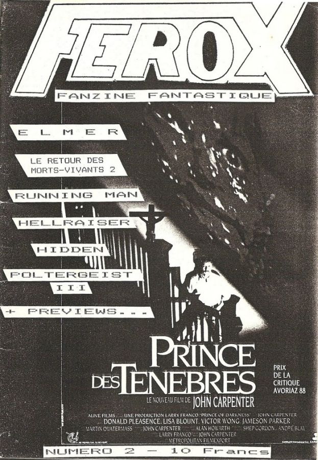 FEROX magazine side cover Issue 2   1988