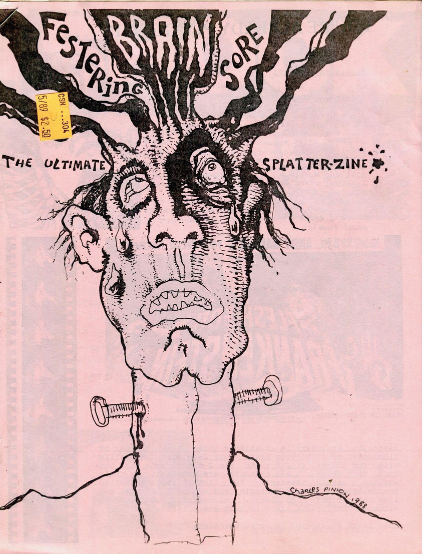 FESTERING BRAINSORE magazine side cover   
