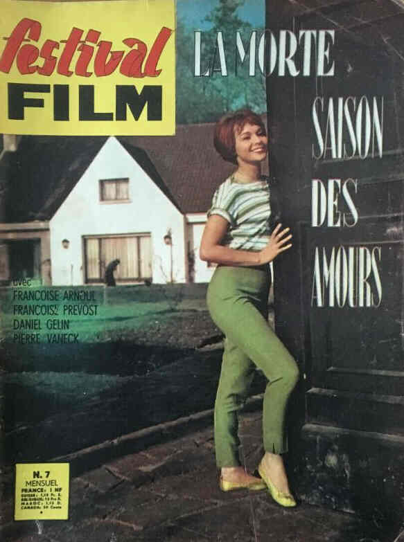 FESTIVAL FILM magazine side cover Issue 7  1961