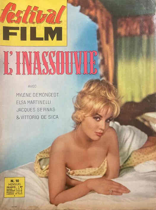 FESTIVAL FILM magazine side cover Issue 10  1961