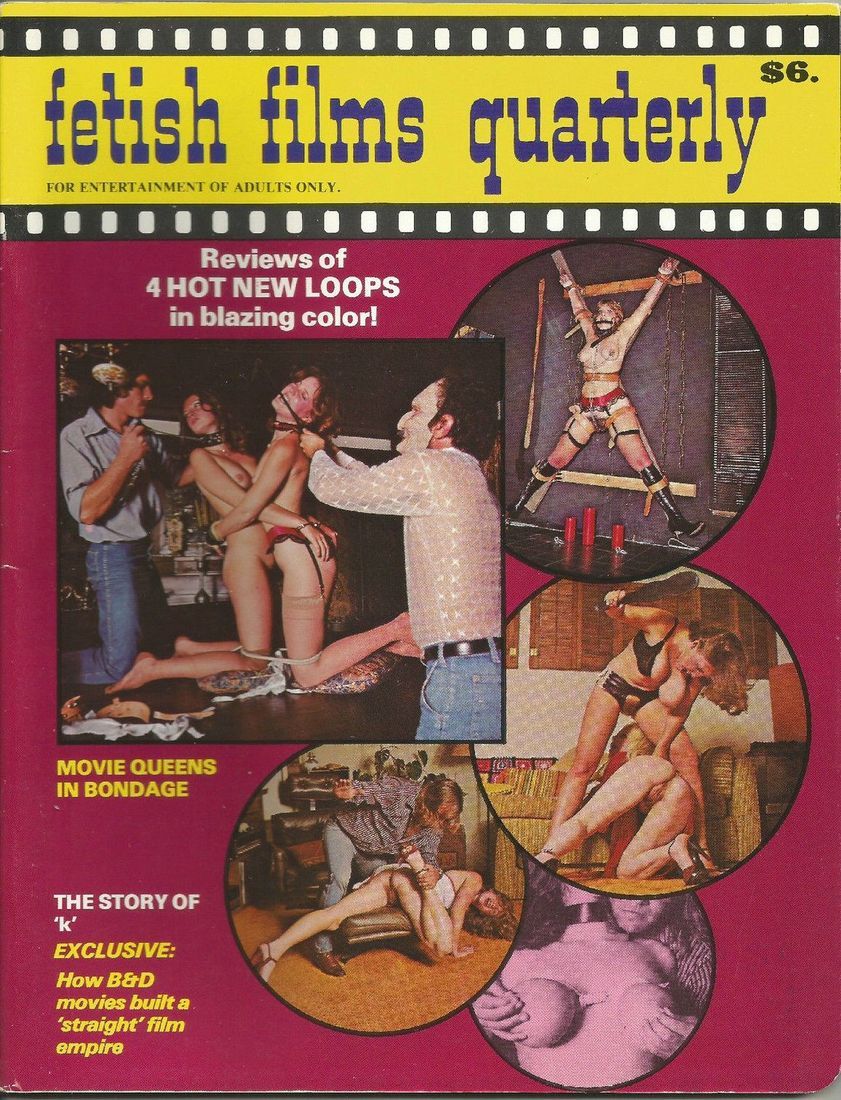 FETISH FILMS QUARTERLY magazine side cover  1981