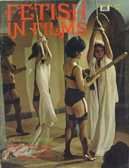 FETISH IN FILMS magazine side cover Issue 1  1968