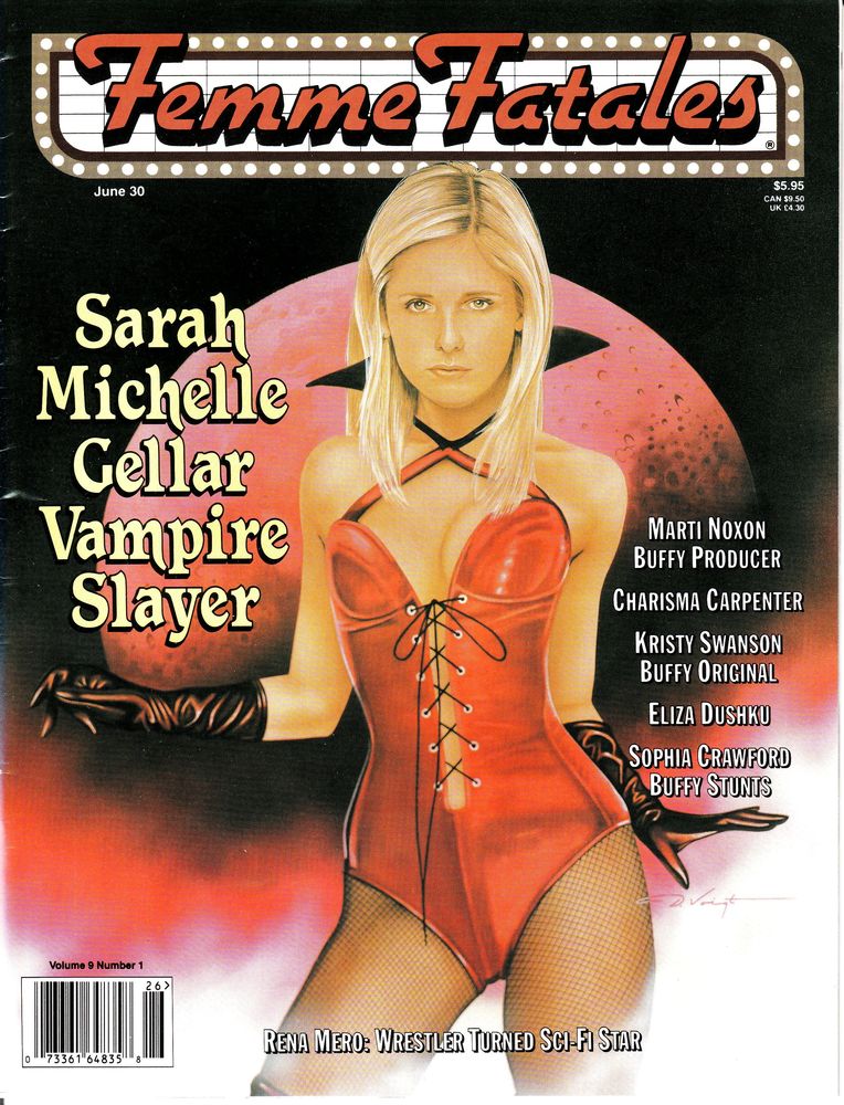 FEMME FATALES magazine side cover  Vol 9 #1  2000
