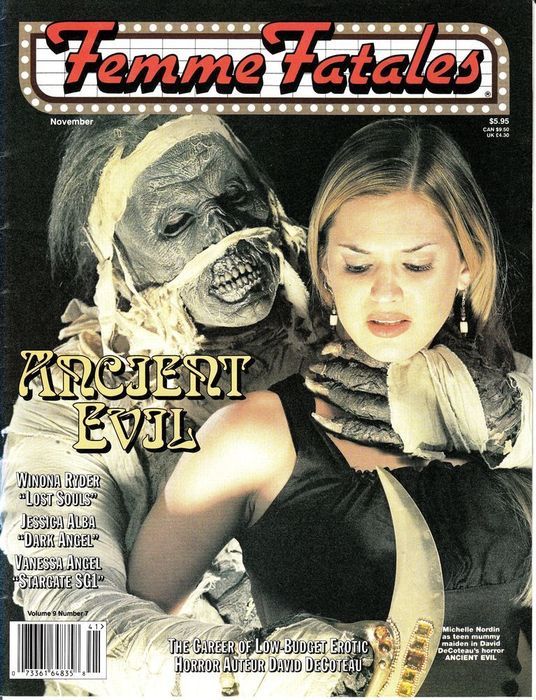 FEMME FATALES magazine side cover  Vol 9 #7 - November  2000