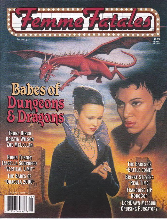 FEMME FATALES magazine side cover  Vol 09 #9  2001