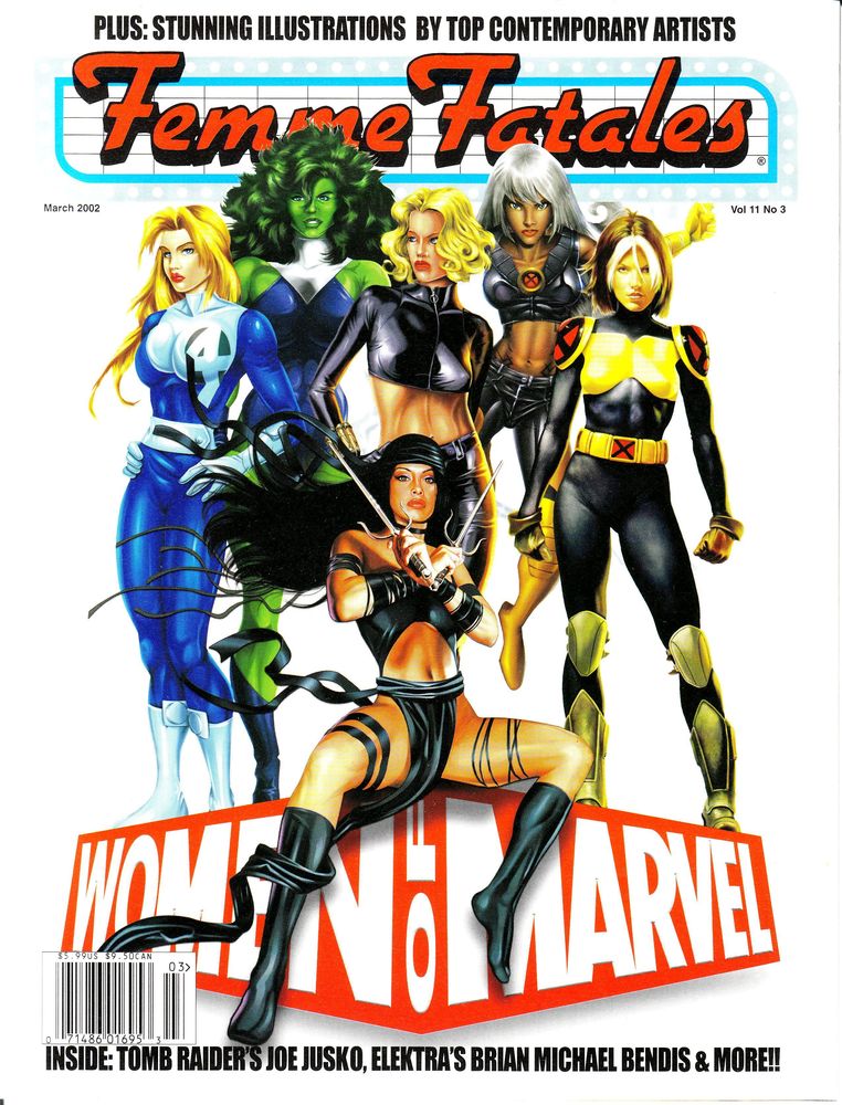 FEMME FATALES magazine side cover  Vol 11 #03  2002