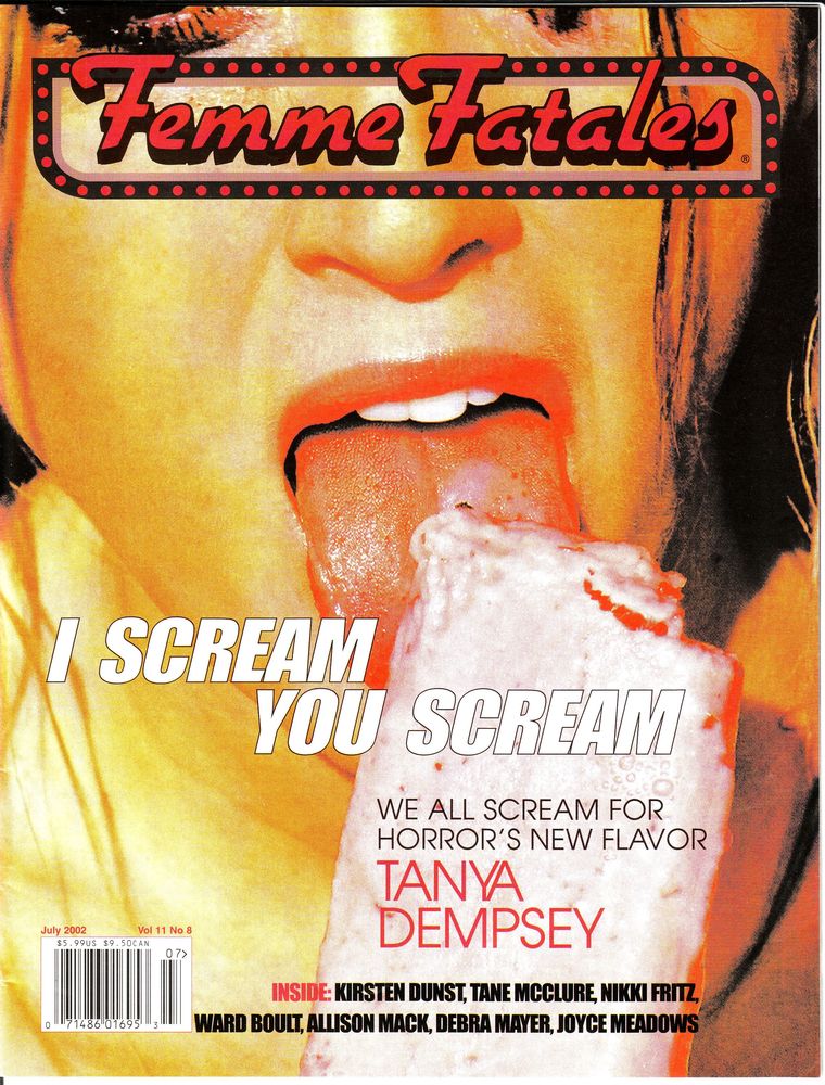 FEMME FATALES magazine side cover  Vol 11 #08  2002