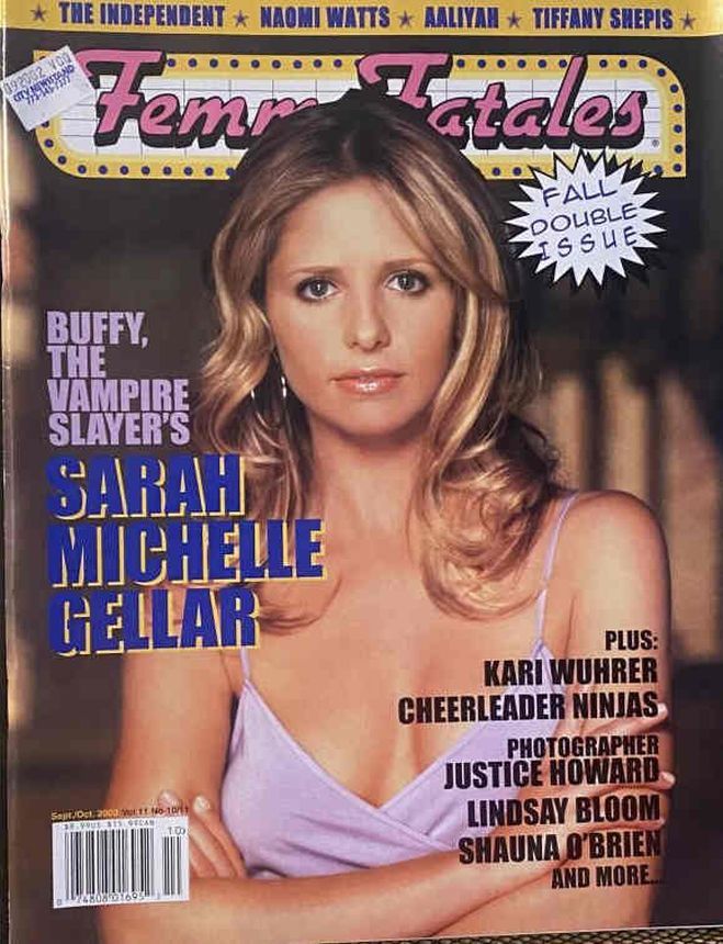 FEMME FATALES magazine side cover  Vol 11 #10/11  2002