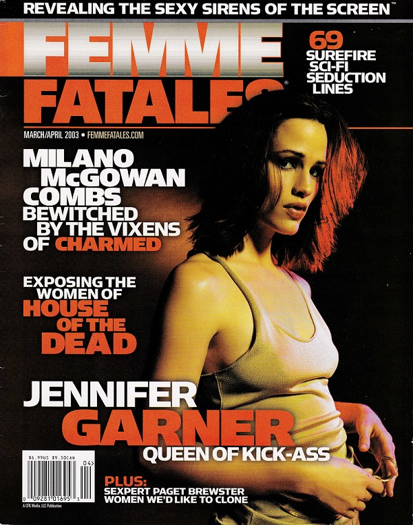 FEMME FATALES (NEW) magazine side cover Issue 102 Vol 12 #1 March/April 2003
