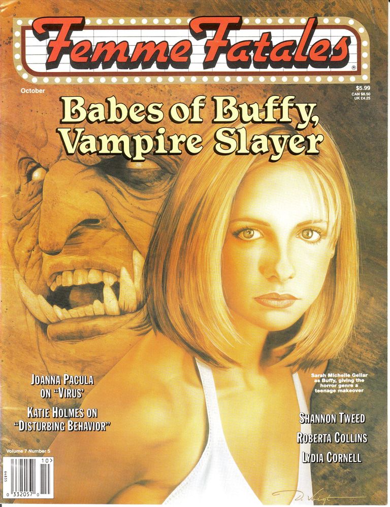 FEMME FATALES magazine side cover  Vol 7 #5  1998