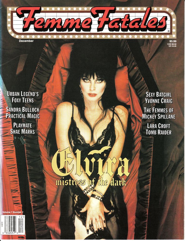 FEMME FATALES magazine side cover  Vol 7 #7  1998