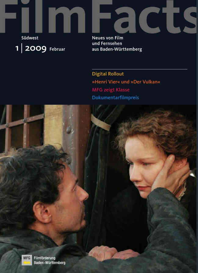 FILMFACTS (GERMANY) magazine side cover Issue 1 February 2009